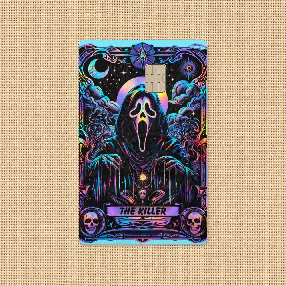 The Killer Tarot Card Skin Sticker Horror Halloween Debit Card Cover